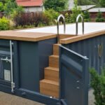 Premium Containerpool 6,2 × 2,5 m mit Wärmepumpe, Filtersystem & LED