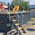 Poolcontainer 6,20 × 2,50 m – Comfort Pack mit Filtersystem & WPC-Terrasse