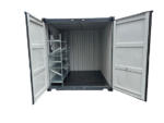 10 Fuß Lagercontainer mit Schwerlastregalen + Strompaket – Bild 2