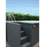 Mini-Containerpool 5,25 × 2,55 m mit Sandfilter, Pumpe & LED – Komplettset – Bild 4