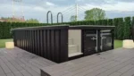 20-Fuß-Containerpool Plug & Play mit Wärmepumpe, LED & Zedernholz-Sonnenliege – Bild 6