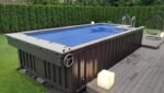 20-Fuß-Containerpool Plug & Play mit Wärmepumpe, LED & Zedernholz-Sonnenliege – Bild 5