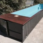 Containerpool 12 m mit Exotenholz-Strand & Filtersystem – Neu – Bild 7
