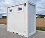 Duschcontainer – Sanitärcontainer als Doppelkabine mit zwei Duschen – RAL9002 weiß – Bild 6