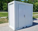 Großer Sanitärcontainer mit WC, Dusche und Warmwasser – RAL 9002 Weiß – Bild 10