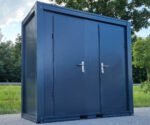 Sanitärcontainer mit Dusche, WC und Pissoir – RAL 7016 Anthrazitgrau – Bild 6