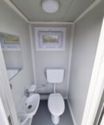 Sanitärcontainer Toilette in Weiß für Mann und Frau RAL9002 – Bild 4