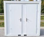 Sanitärcontainer Toilette in Weiß für Mann und Frau RAL9002 – Bild 6