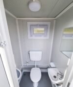 Sanitärcontainer Toilette in Weiß für Mann und Frau RAL9002 – Bild 3