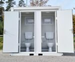Sanitärcontainer Toilette in Weiß für Mann und Frau RAL9002 – Bild 7