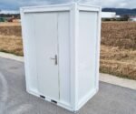 Sanitärcontainer RAL 9002 – Klo, Pissoir, Waschbecken mit Warmwasser – Bild 11